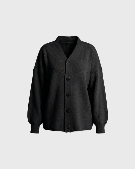 Midnight Black Knitted cardigan