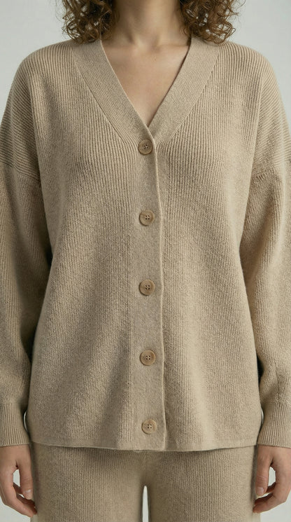 Beige Knitted Set