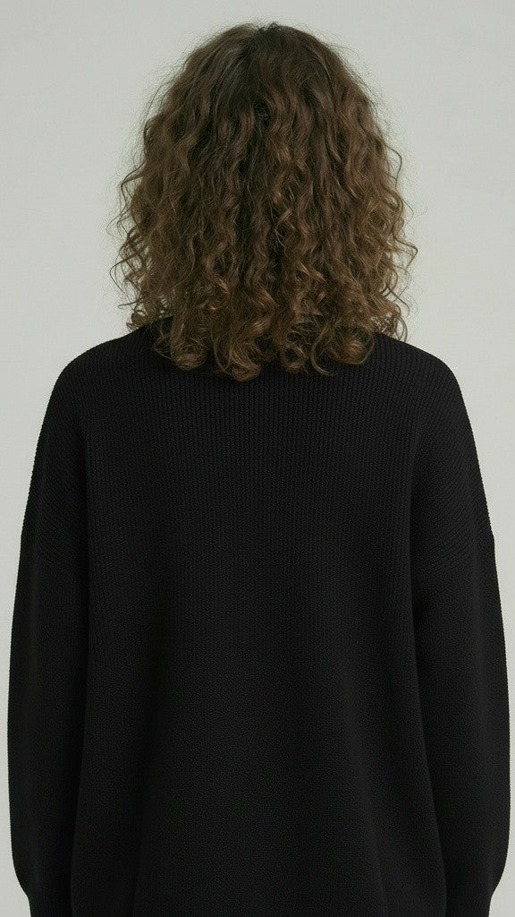 Midnight Black Knitted cardigan