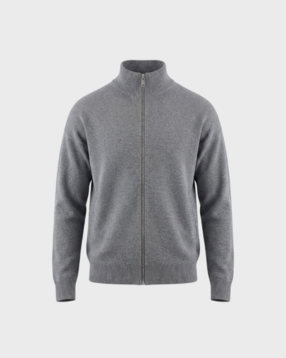 Knitted High Collar Jacket