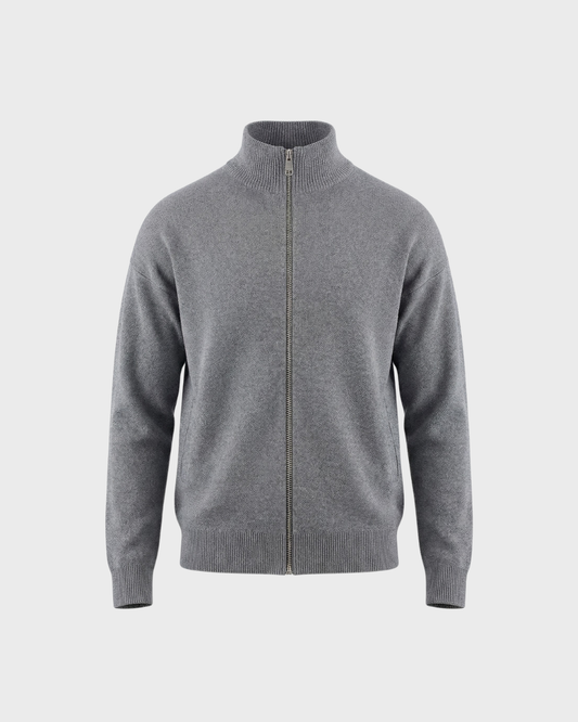 Knitted High Collar Jacket