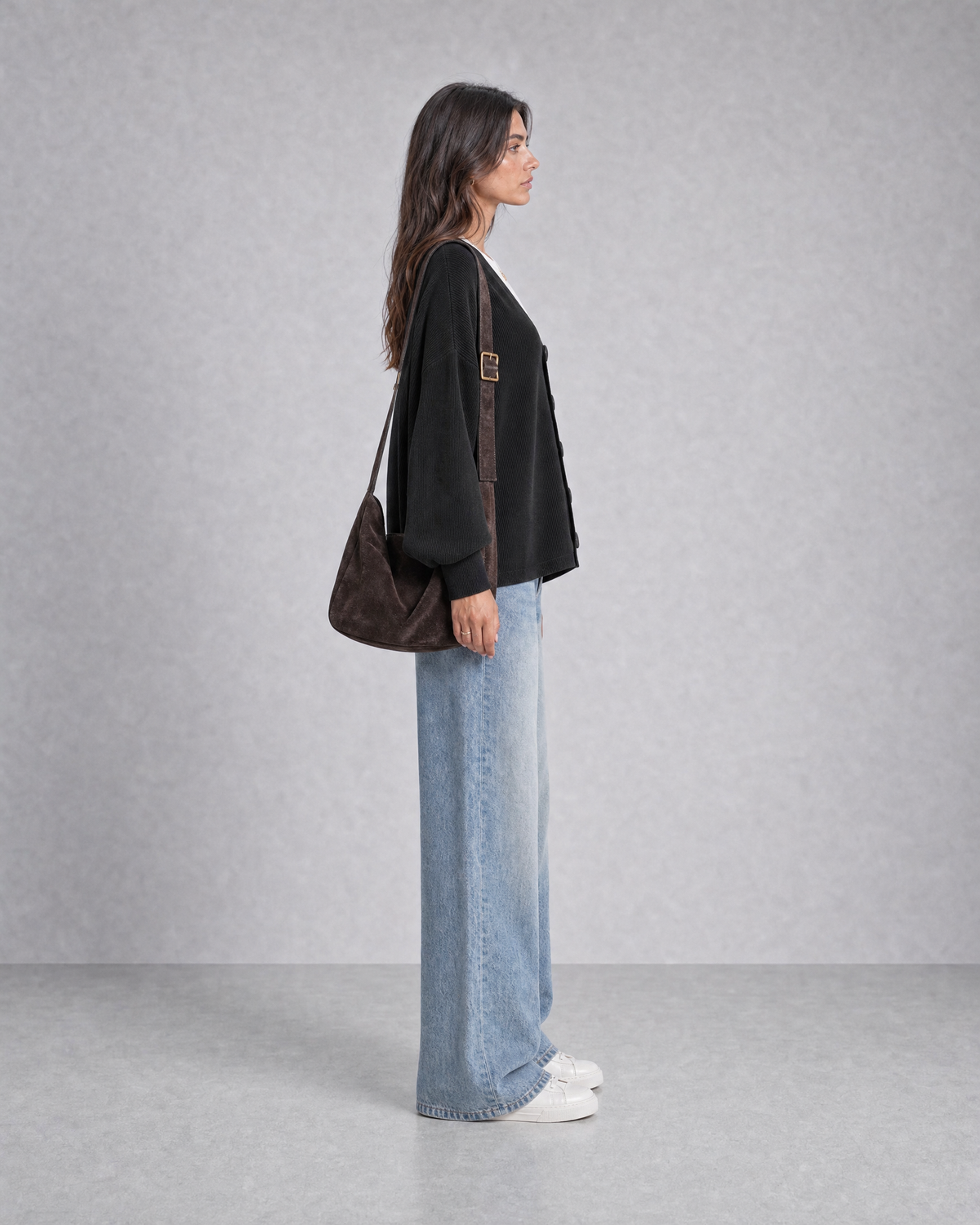 Midnight Black Knitted cardigan