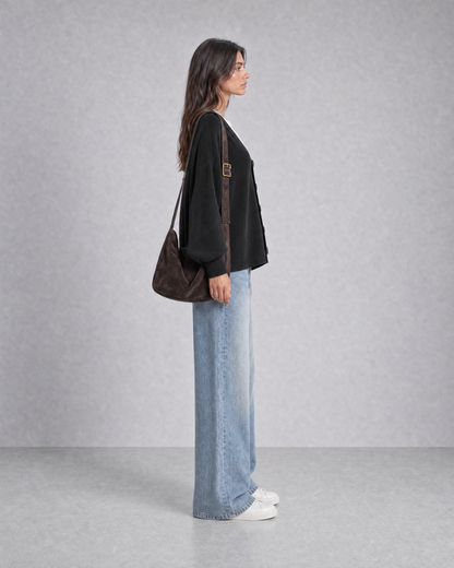Midnight Black Knitted cardigan