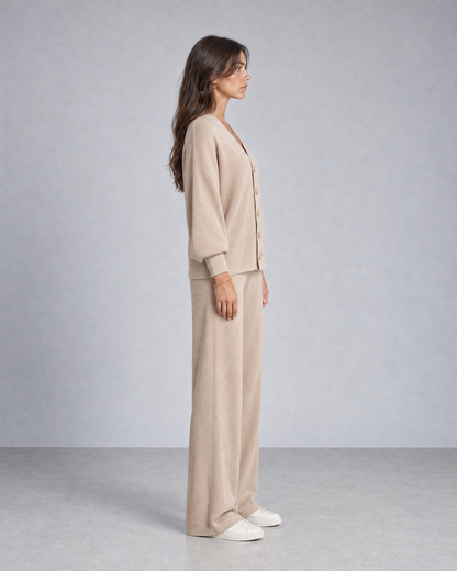 Beige Knitted Set