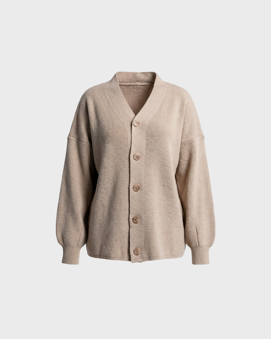 Beige Knitted cardigan