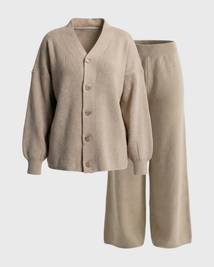 Beige Knitted Set