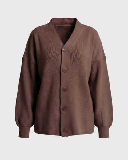 Chocolate Brown Knitted cardigan