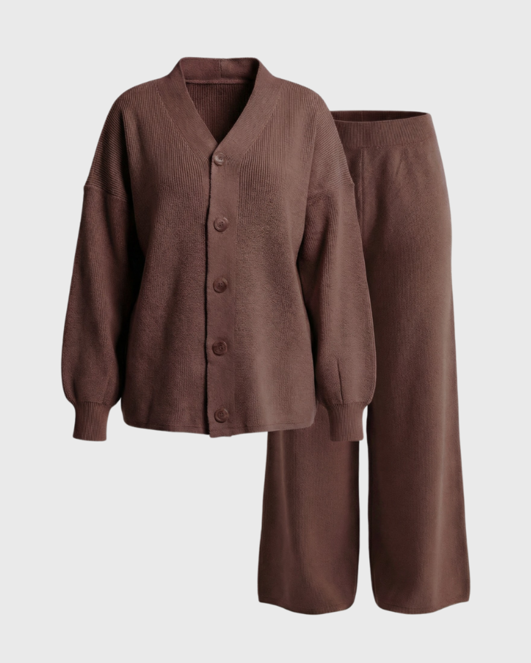 Chocolate Brown Knitted Set