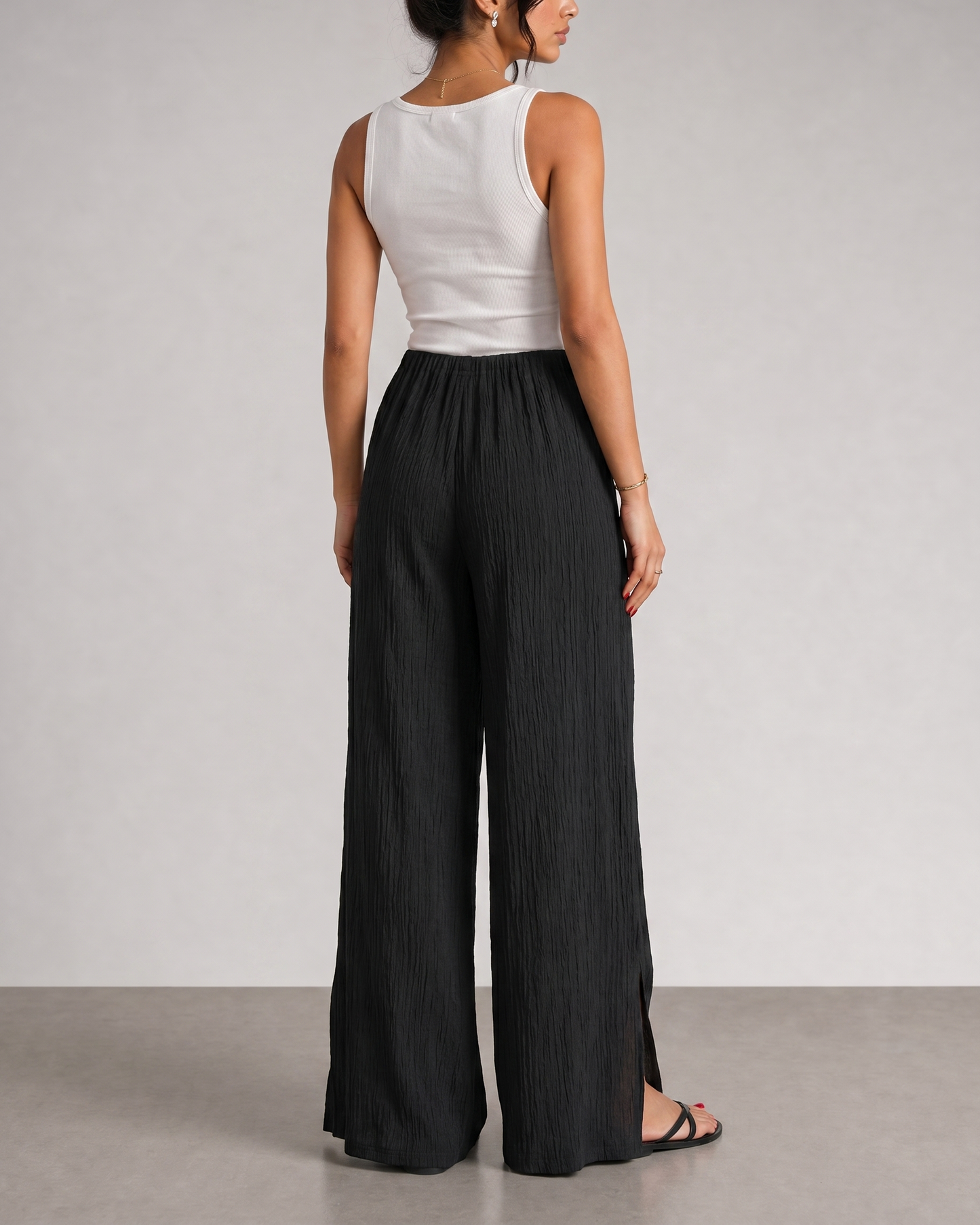 No-Waist Flared Pants