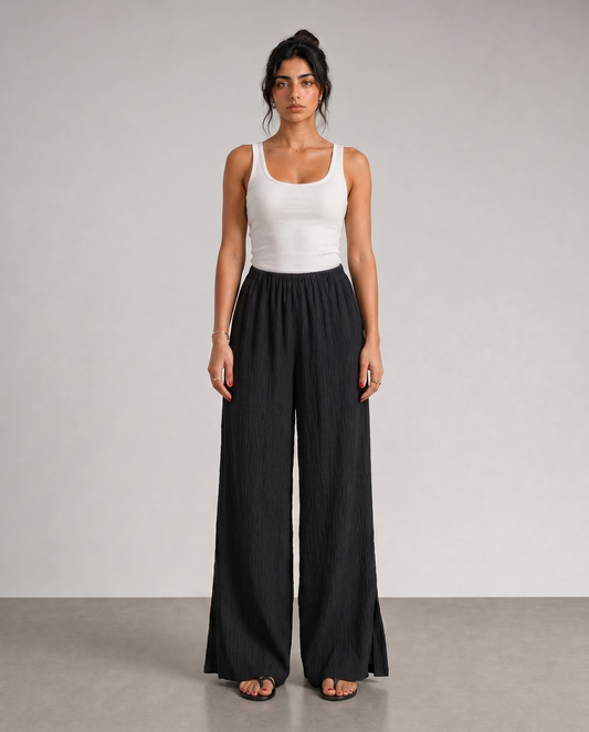 No-Waist Flared Pants