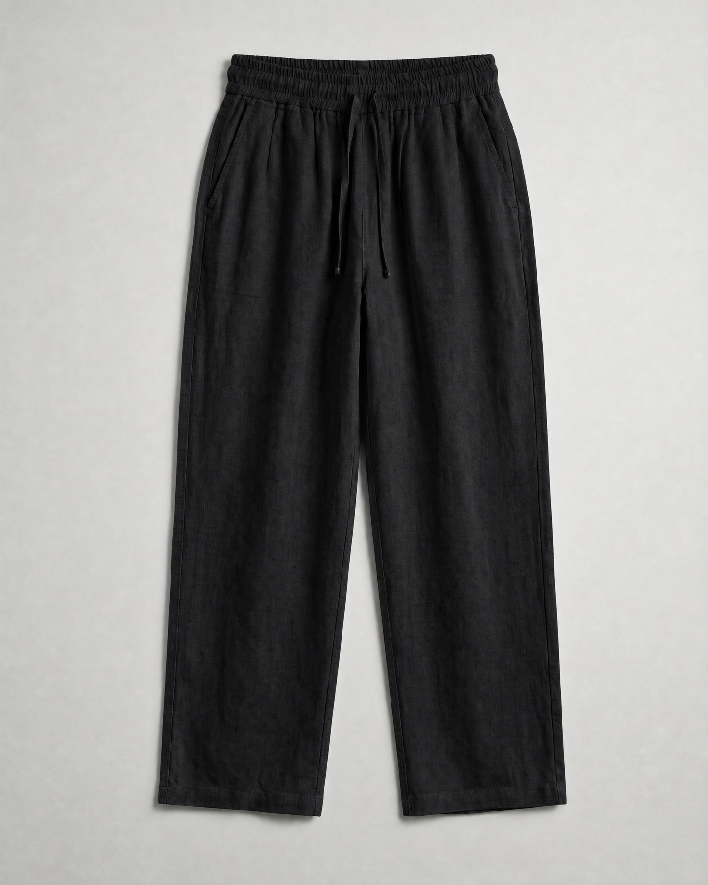 Sandwashed Linen Pants (Black)