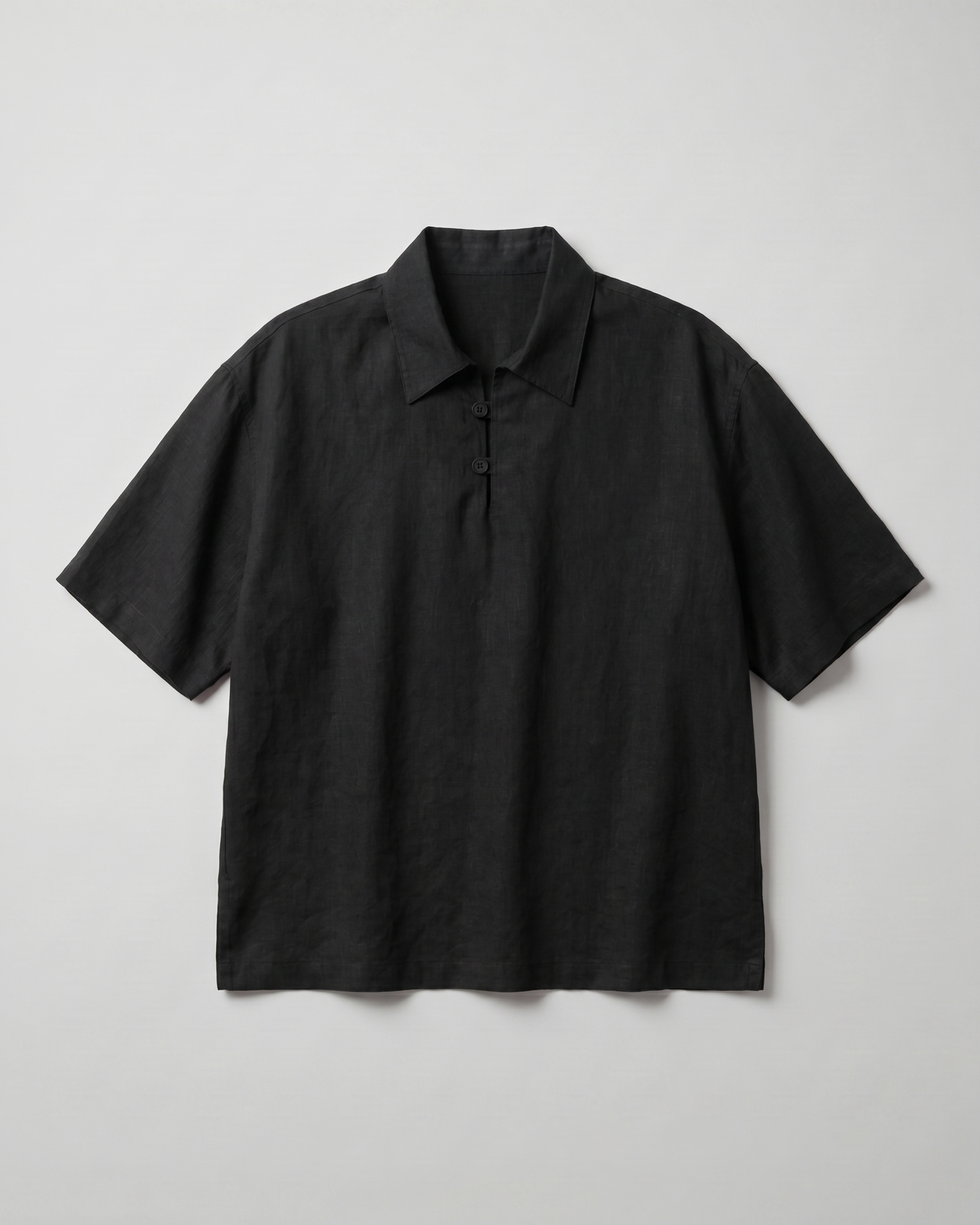 Sandwashed Polo (Black)