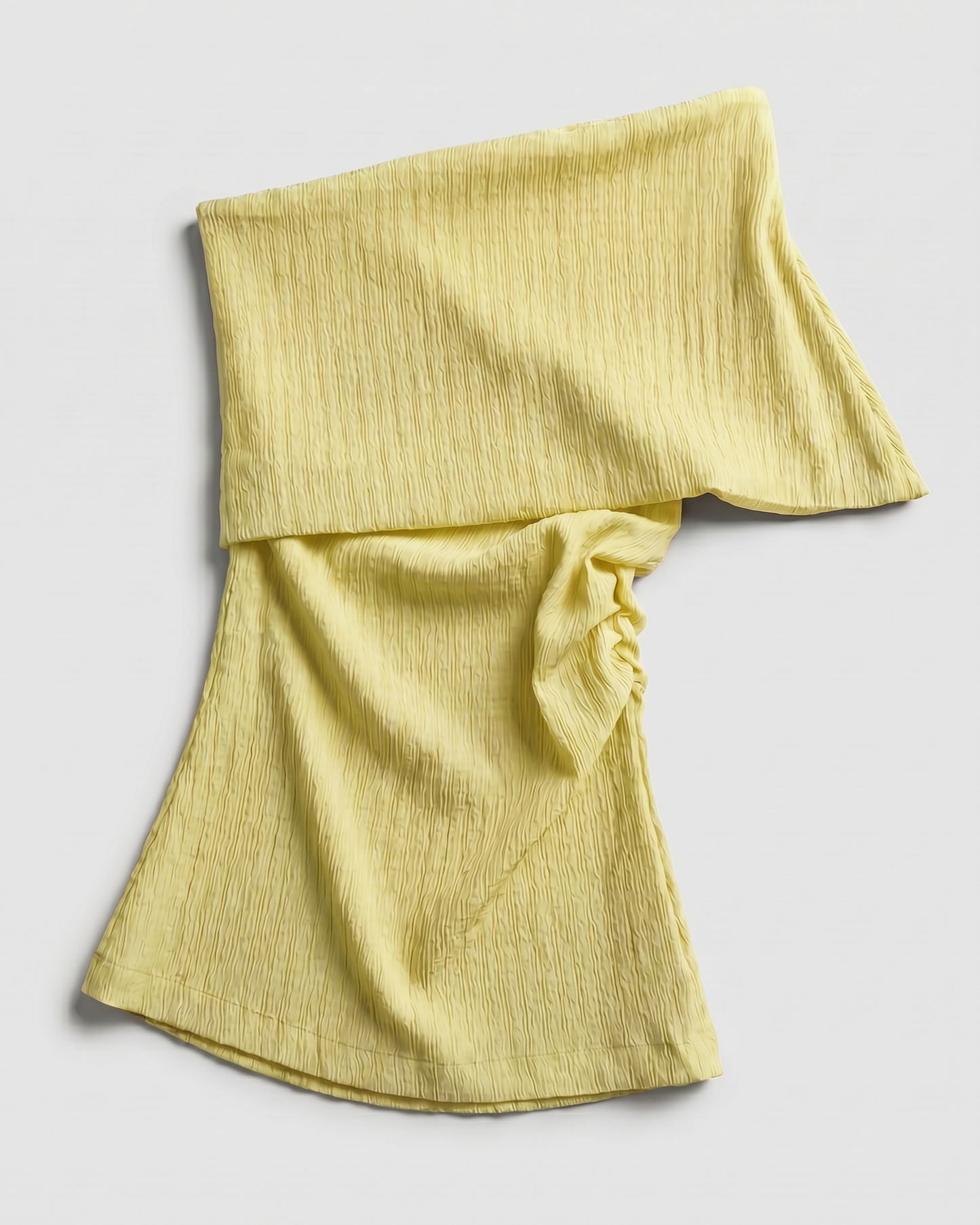 The "Drape Cut" Top (Butter Yellow)