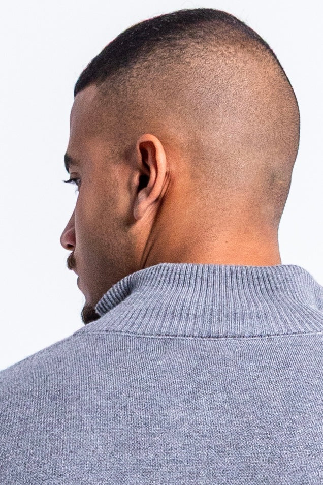 Knitted High Collar Jacket