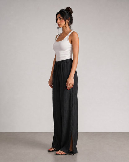 No-Waist Flared Pants