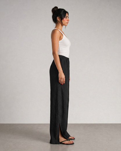 No-Waist Flared Pants