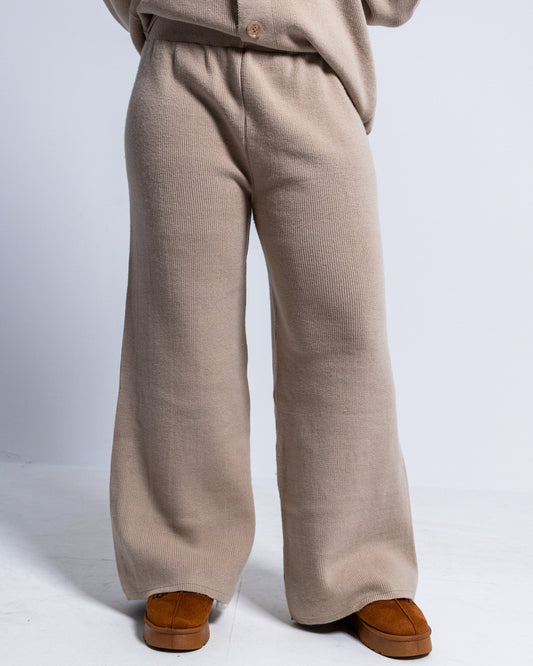 Knitted Wide-Leg Pants