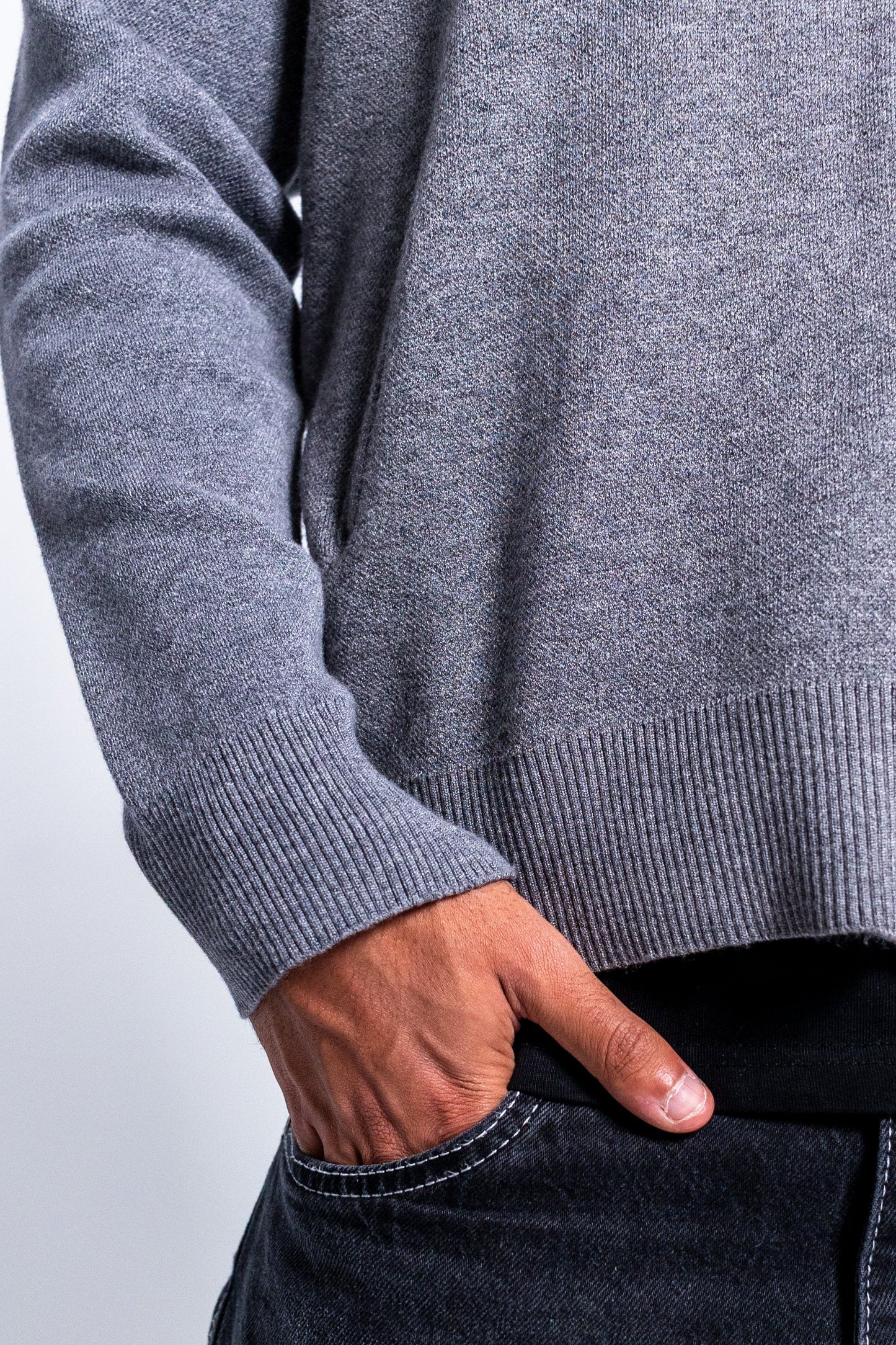 Knitted High Collar Jacket