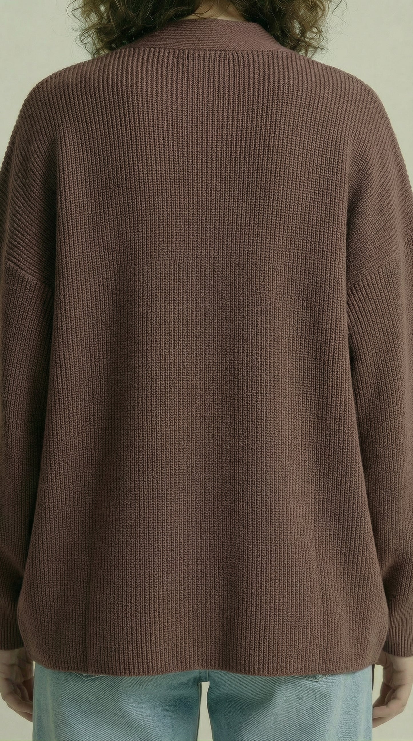 Chocolate Brown Knitted cardigan